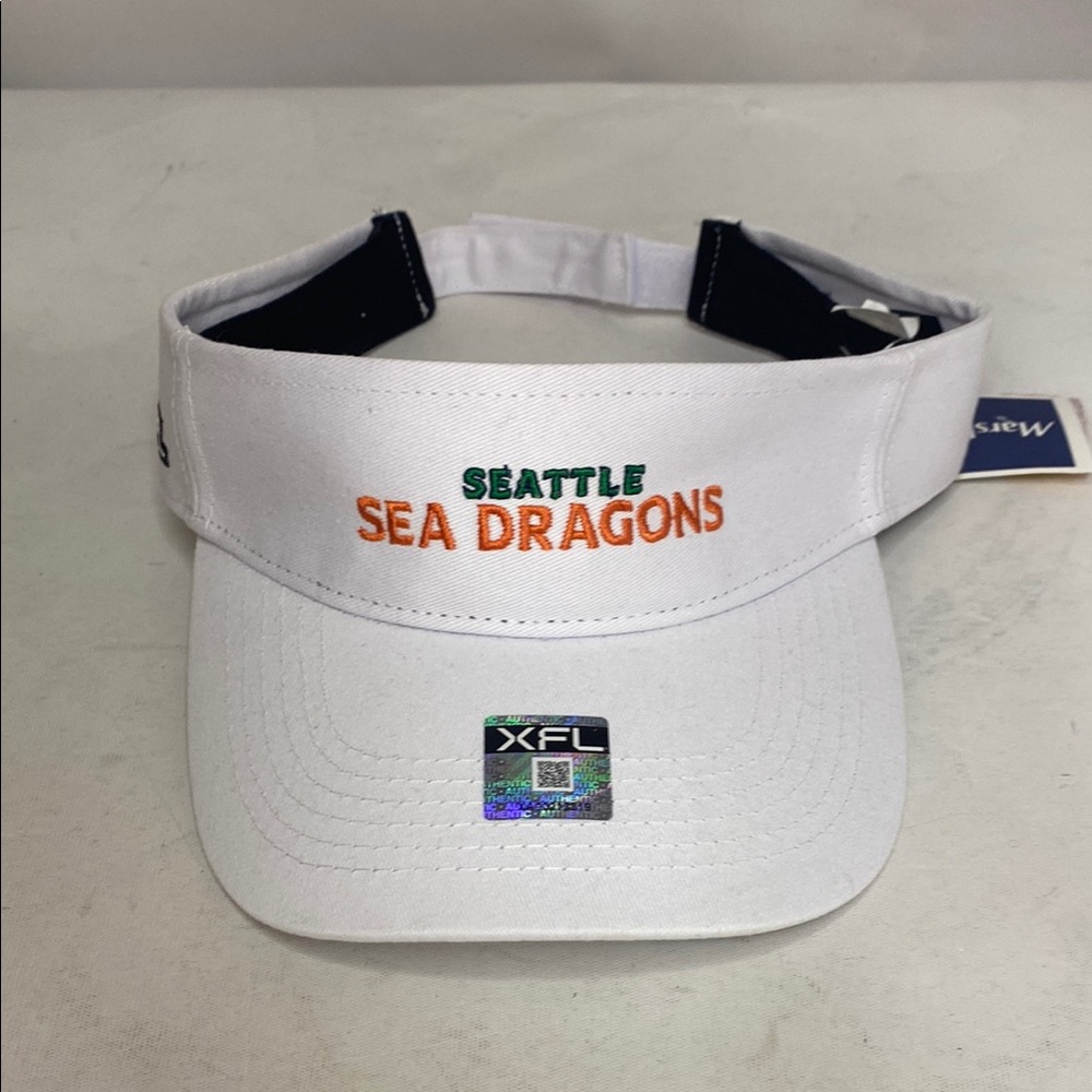 Seattle Sea Dragons White Visor Hat - Marshalls